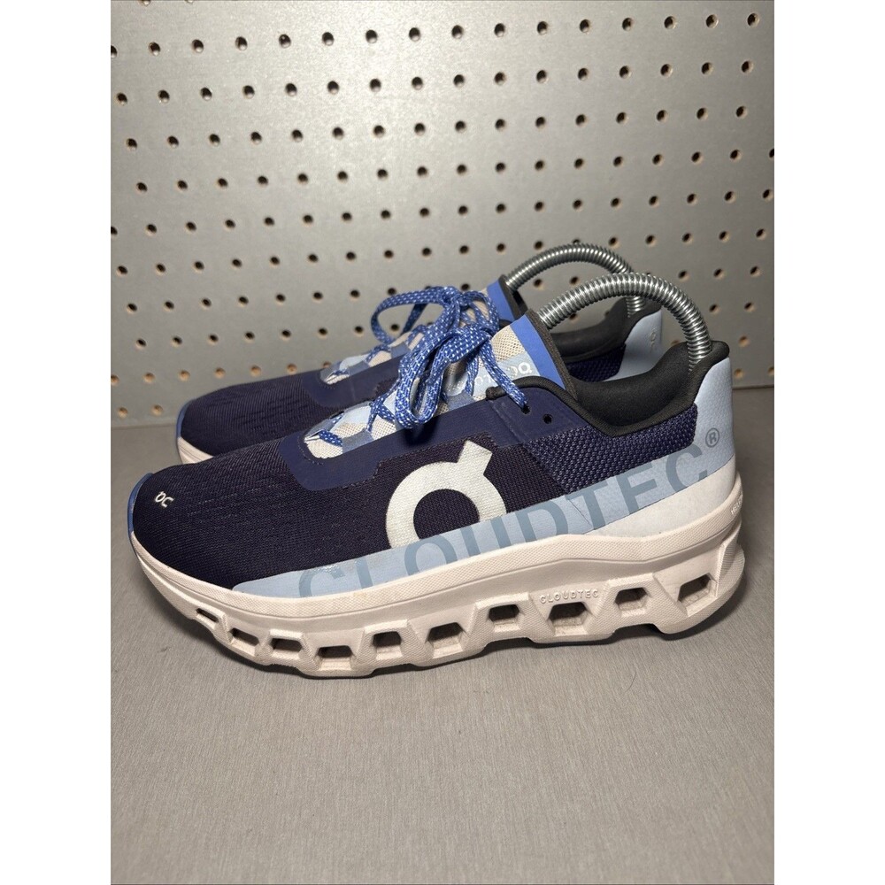 On Cloud Cloudmonster Womens Sz 8.5 Helion Cloudtec Running Shoes Sneakers Blue - Picture 2 of 15
